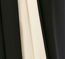 九重|黒白縞　梅文様柄の卒業式袴フルセット(ブラック系)|卒業袴(普通サイズ)