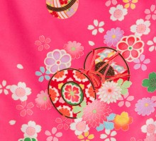 卒園袴|椿姫|桜柄の卒園式袴レンタルフルセット(ピンク系)|女の子(卒園式袴)