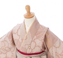 卒園袴|絞り調|115〜125cm|卒園式袴レンタルフルセット(ピンク系)|女の子(卒園式袴)