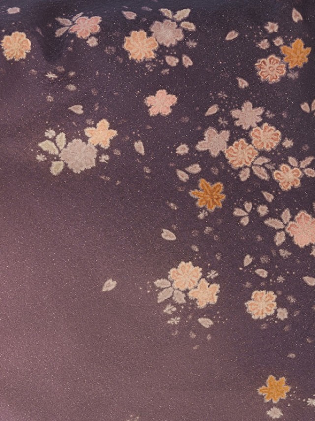 訪問着に袴のセット|163～168㎝|正絹|卒業式袴フルセット(紫系)|卒業袴(普通サイズ)