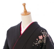 153～158㎝|レンタル袴|卒業式|卒業式袴フルセット(ブラック系)|卒業袴(普通サイズ)