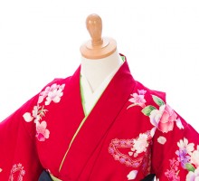 卒園袴|女の子|袴レンタル|卒園式袴レンタルフルセット(赤系)|女の子(卒園式袴)
