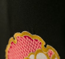 レンタル袴 モダンアンテナ ドット柄の卒業式袴フルセット(ブルー系)|卒業袴(普通サイズ)1