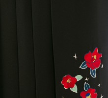 九重ブランドよろけ菊柄の卒業式袴フルセット(赤系)|卒業袴(普通サイズ)2枚目