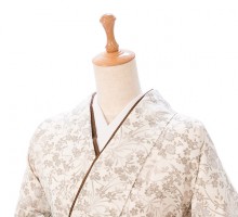 レンタル 袴|白×グレー|フラワー|卒業式袴フルセット(白系)|卒業袴(普通サイズ)