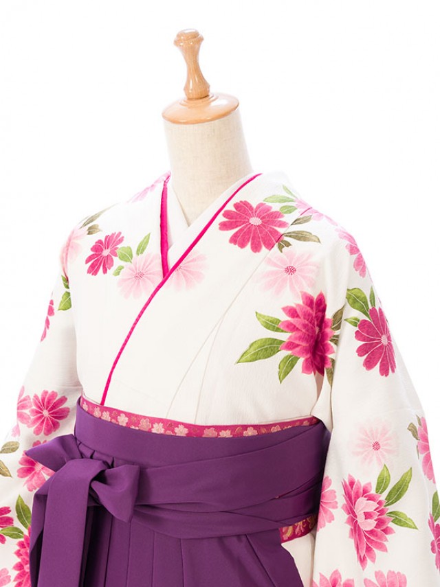 卒業式 レンタル袴|148〜153|卒業式袴フルセット(白系)|卒業袴(普通サイズ)