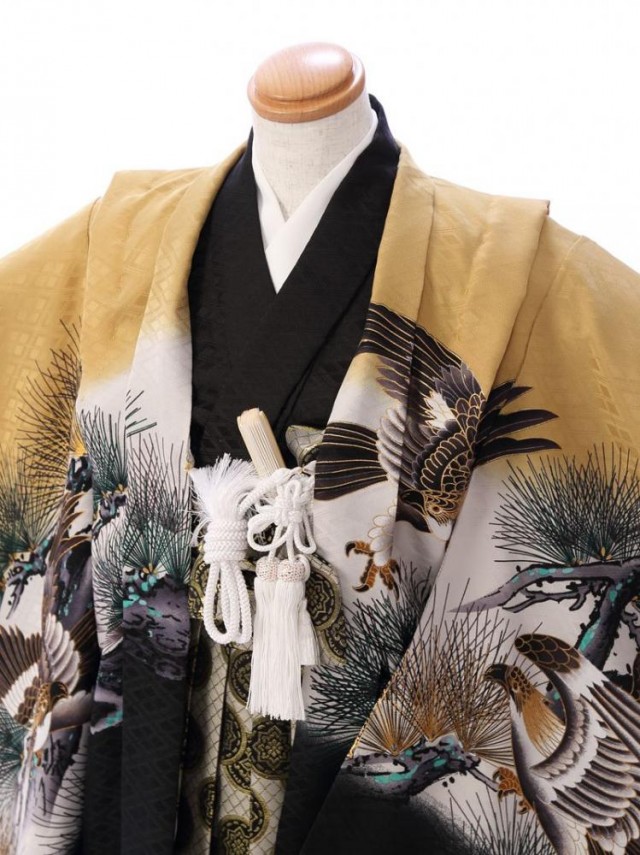 七五三　5歳男の子　羽織袴　　　　レンタルフルセット E-5-955