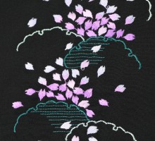 HCJ2510　在庫処分セール￥3,800 → ￥1,300　刺繍半衿 花刺繍　桜刺繍
