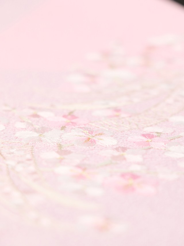 HCJ2512　在庫処分セール￥3,800 → ￥1,300　刺繍半衿 花刺繍　桜刺繍