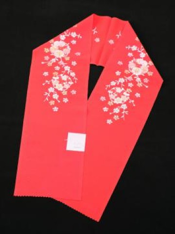 HCJ2515　在庫処分セール￥6800 → ￥2900　刺繍半衿 花刺繍　桜刺繍