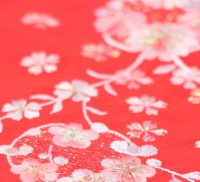 HCJ2515　在庫処分セール￥6800 → ￥2900　刺繍半衿 花刺繍　桜刺繍