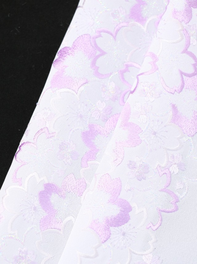 HCJ2519　在庫処分セール￥6200 → ￥2900　刺繍半衿 花刺繍　桜刺繍