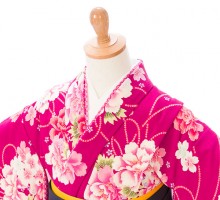 袴レンタル|マゼンタピンク|卒園式袴レンタルフルセット(ピンク系)|女の子(卒園式袴)