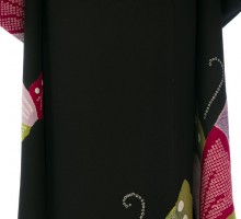 正絹振袖|着物レンタル|153～165cm|振袖フルセット(ブラック系)|普通サイズ【2〜12月】