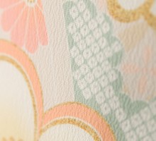 式部浪漫|KAGURA|七五三着物3歳　女の子|(被布)フルセット(オレンジ系)|女の子(三歳)