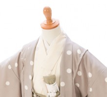ぷちぷり|羽織袴レンタル|110〜120cm|七五三着物フルセット(グレー系)|男の子(5歳)　