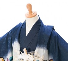 5歳男の子 羽織袴　七五三レンタルフルセット(ブルー系)|男の子(五歳)