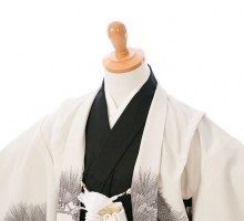 レンタル着物|羽織袴セット|5歳男|七五三着物レンタルフルセット(白系 )|男の子(五歳)