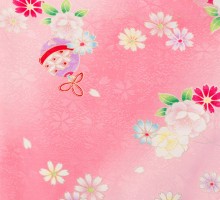 3歳女児|ピンク|被布着物レンタルフルセット(ピンク系)|女の子(三歳・被布)