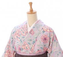 ジルスチュアート牡丹花柄の卒業式袴フルセット(紫系)|卒業袴(普通サイズ)