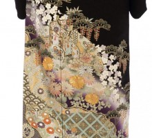 Mサイズ　金彩　銀彩　瑚粉　金駒刺繍柄の黒留袖フルセット(黒)|黒留袖