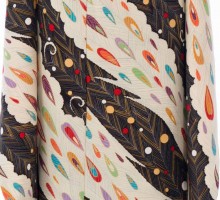 【きもの道楽】上品な古典の羽根柄の振袖フルセット(白系)|普通サイズ【2〜12月】