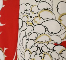 【和風館】赤に白の乱菊柄の振袖フルセット(赤系)|普通サイズ【1月】
