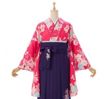 LAISSE PASSE(レッセパッセ)桜柄の卒業式袴フルセット(ピンク系)|卒業袴(普通サイズ)