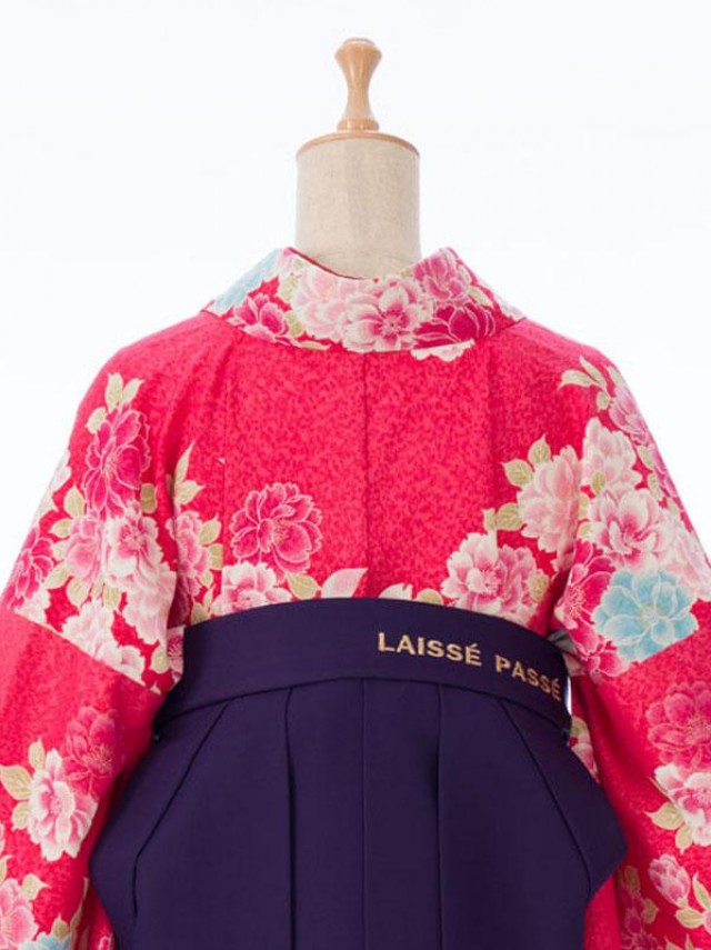 LAISSE PASSE(レッセパッセ)桜柄の卒業式袴フルセット(ピンク系)|卒業袴(普通サイズ)