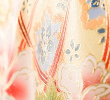 特選 高級正絹|女児産着|京友禅|伝統工芸品|金彩|お宮参り着物フルセット(クリーム系)|女の子