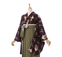 Kami Shibai|153〜157cm|卒業式袴フルセット(茶色系)|卒業袴(普通サイズ)2