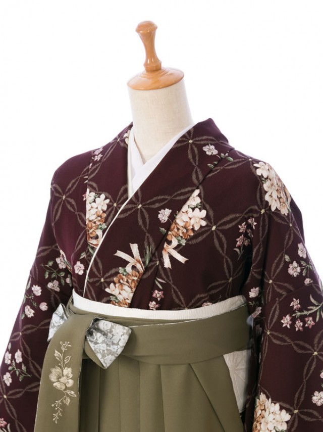 Kami Shibai|153〜157cm|卒業式袴フルセット(茶色系)|卒業袴(普通サイズ)2