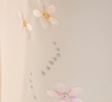 薔薇八重桜柄の卒業式袴フルセット(黒系)(パープル系)|卒業袴(普通サイズ)