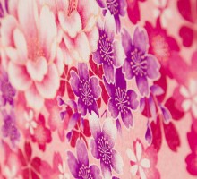 卒業式|ピンク　桜柄の卒業式袴フルセット(ピンク系)|卒業袴(普通サイズ)