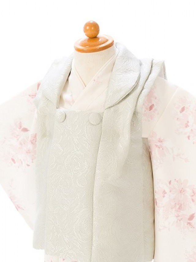 上質|小紋|二部式被布|ベビー着物|赤ちゃん着物(被布)フルセット(ピンク系)|女の子0〜2歳