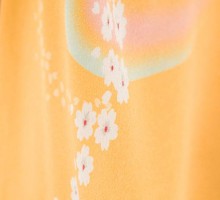 先生用|小桜柄の卒業式袴フルセット(イエローオレンジ系)|卒業袴(普通サイズ)