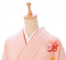ピンク地　桜柄の卒業式袴フルセット(ピンク系)|卒業袴(普通サイズ)