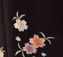鹿の子 桜柄の卒業式袴フルセット(ピンク系)|卒業袴(普通サイズ)