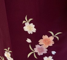 鹿の子雲桜柄の卒業式袴フルセット(ベージュ系)|卒業袴(普通サイズ)