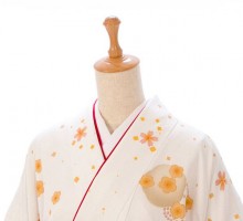 切箔に桜柄の卒業式袴フルセット(白系)|卒業袴(普通サイズ)