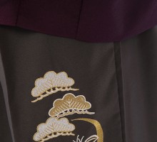 小学生　卒業式　袴|ハーフ成人式|小学生　卒業式袴(パープル系)|男の子(小学生袴)3