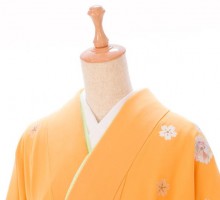 花文様の卒業式袴フルセット(黄色系)|卒業袴(普通サイズ)