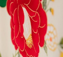 【きもの道楽】人気の乙女椿柄の振袖フルセット(白　赤系)1枚目|普通サイズ【2〜12月】