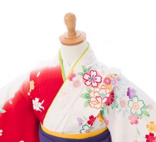 卒園袴|袴レンタル|110〜120cm|卒園式袴レンタルフルセット(赤系)|女の子(卒園式袴)