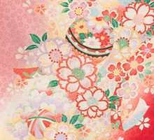 卒園袴|花うさぎ|115〜125cm|卒園式袴レンタルフルセット(ピンク系)|女の子(卒園式袴)