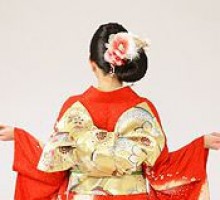 赤ラメ地　藤　桜柄の振袖フルセット(赤系)|普通サイズ【1月】