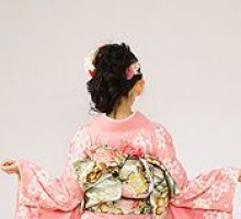 【裄長】枝垂れ桜柄の振袖フルセット(ピンク系)|普通サイズ【2〜12月】