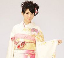 桜地紋　裾ピンク　花雪輪柄の振袖フルセット(白　ピンク系)|普通サイズ【1月】