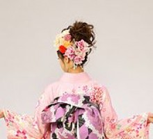 熨斗に百花　上品な古典柄の振袖フルセット(ピンク系)|普通サイズ【2〜12月】