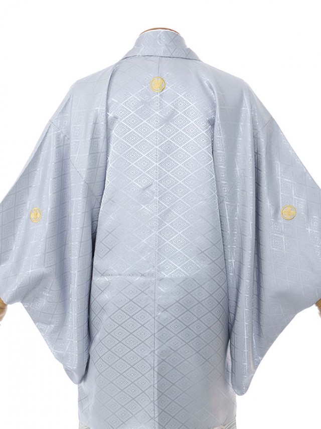 男性用袴|E-SV04-5-1|5号グレー紋付銀亀甲袴